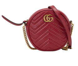 Round Marmont, Leather, Red, 981, DB, 3*